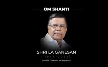 Sad demise of Shri L.A Ganeshan Ji, Hon’ble Governor of Nagaland